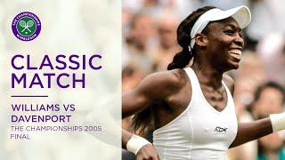 Venus Williams vs Lindsay Davenport  Wimbledon 2005 Final  Full Match