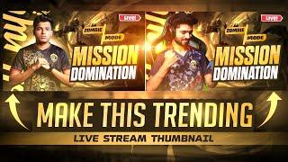 Make This Awesome  Live Stream Thumbnail like Big Youtubers  BGMI live Stream Thumbnail Tutorial