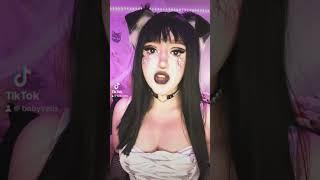 mean puppy girl  #cosplaygirl #puppygirl #neko #egirl #goth #uwu #gamergirls #anime #cute #little