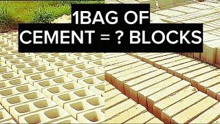 Block Moulding in Nigeria Quantity of BLOCKS to be PRODUCED with a 50kg bag of Cement in Nigeria.