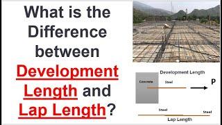 Development Length Vs Lap Length  What is the Difference between Development Length and Lap Length?