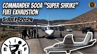 Aero Commander Forced Landing Hwy 50 Dayton NV 5 July 2024