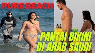 PANTAI BIKINI DI ARAB SAUDI  PURE BEACH BIKINI BEACH #jeddah #bikini #bikinigirls #saudiarabia