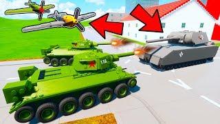 ТАНКИ + САМОЛЕТЫ ЛЕГО WAR THUNDER В BRICK RIGS ЛЕГО БИТВЫ ТАНКОВ ВТОРАЯ МИРОВАЯ ВОЙНА В БРИК РИГС