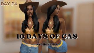 10 Days Of CAS with Me + CC Link + FOLDER  Nyasia Hester   Sims 4 2024