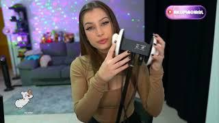 ASMR stream by AkumaGirl relax earlickingno talkiing twitch girl best twitch momentmeditation