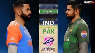 India vs Pakistan 19th Match Highlights 2024  IND vs PAK T20 World Cup 2024  CRICKET 24