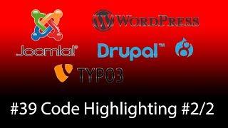 Prism.js Code Highlighting für alle CMS wie Joomla Wordpress Drupal Typo3 - Teil 2  -  1080p HD