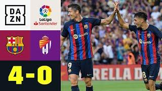 Lewy & Pedri knipsen Barca-Duo sorgt für 1. Heimsieg FC Barcelona - Valladolid 40  LaLiga  DAZN
