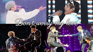 TaeKook - DNA 2018-2021 injured Taehyung x Jungkook “Don’t worry love” - PTD On-stage Concert