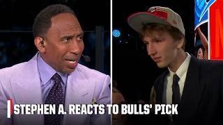 Stephen A. Smith LOVED Matas Buzelis’ attitude after getting drafted by Bulls  2024 NBA Draft