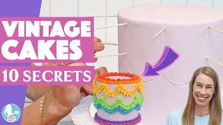 10 Secrets for Vintage Cakes