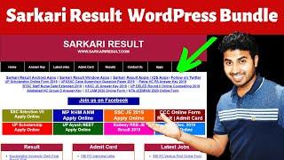 How to Use Sarkari Result WordPress Theme Bundle to Create Sarkari Result Website? Okey Ravi