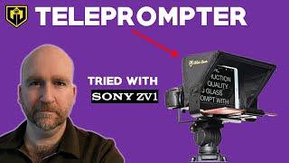Glide Gear TMP 100 Teleprompter  REVIEW AND ASSEMBLY Sony ZV1 vlogging camera