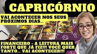 ️ CAPRICÓRNIO FINANCEIRO - A LEITURA MAIS FORTE QUE JÁ FIZ VOCÊ QUER TANTO VAI ACONTECER 