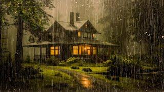 HEAVY RAIN and THUNDER on Tin Roof to Sleep Fast  Rain Sounds for Sleeping - for Insomnia ASMR