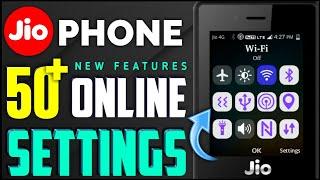 Jio Phone Online Settings  50+ New Features Hidden Settings online hotspot New link 2021 New Update