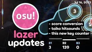 lazer updates - July 16 2023