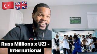 Russ Millions x UZI - International Official Music Video  American Reaction