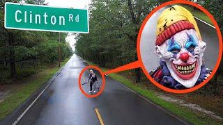 if your drone sees this on Haunted Clinton Road.. DO NOT try to pass him Drive away FAST