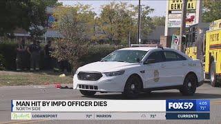 Pedestrian who was struck by IMPD squad car dies at local hospital