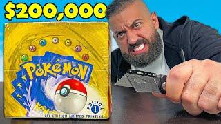 Opening The $200000 1st Edition Pokemon Box Rarest In The World