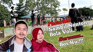 Konten Dewasa Pacaran Mesra Sambil Nonton Pertandingan Bola Voli.. Seru Bos Ku