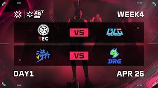 TEC vs BLG - TE vs DRG - Week 4 Day 1 - VCT CN Stage 1