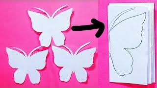 How To Make Paper Butterfly  Easy Paper Butterfly  Butterfly Design  Butterfly Making With Paper