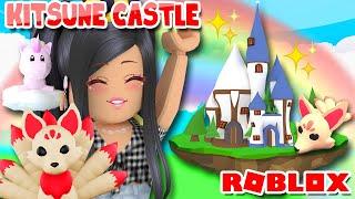 My *KITSUNE CASTLE*  Tour in ADOPT ME Roblox Pet Update