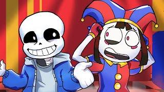 If SANS was in THE AMAZING DIGITAL CIRCUS Animation