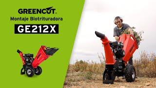 Montaje de la Biotrituradora de gasolina  GE212X  de Greencut