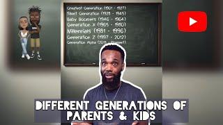 Different generations of Parents & Kids #comedy #theclassiiics #funny #genz #millennials #genx