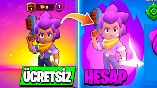 ÜCRETSİZ HESAP AÇIP 1 AY BOYUNCA OYNADIM - Brawl Stars