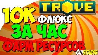 TROVE - Фарм. 10000 флюкс за 1 час Сколько можно нафармить ресурсов за 1 час?