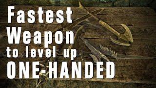 Fastest weapon to level up one-handed in Skyrim -  a scientific test