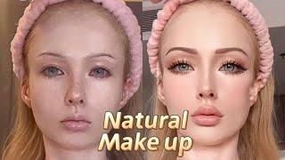 ЖЕНСТВЕННЫЙ НАТУРАЛЬНЫЙ МАКИЯЖ - ДО И ПОСЛЕ tutoreal make up Valeria Lukyanova