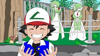 Ash Ketchum at the Pokémon zoo