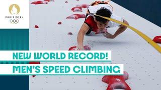 World Record for Watson  Mens Speed Climbing   #Paris2024 Highlights