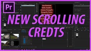 How to Create Scrolling Credits with Adobe Premiere Pro CC 2018 with the new Roll Feature