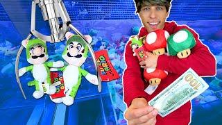 Epic DOUBLE Win on Super Mario Claw Machine Can We Profit?