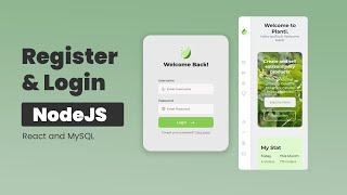  Register and Login Module + Admin Dashboard  NodeJS ReactJS & MySQL  Admin authentication.
