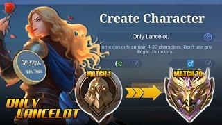 I ONLY played LANCELOT from WARRIOR to MYTHIC solo ranked