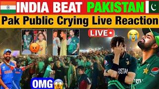 Pakistani Live Reaction IND  Beat PAK  T20 World Cup 2024  PakistanI angry Reaction