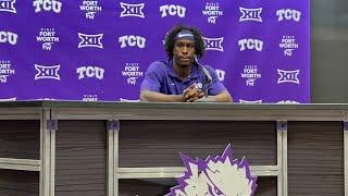 TCU WR Jaylon Robinson meets with media