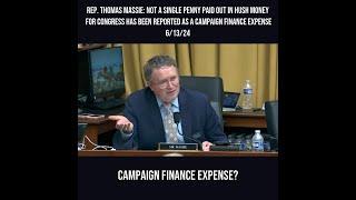 Rep. Massie Not a Cent Of Hush Money for Congress Reported As Campaign Finance Expense 61324