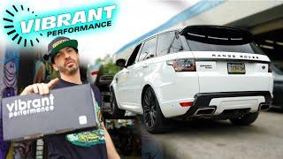 RANGE ROVER SPORT Exhaust sound upgrade  Muffler delete with Vibrant axle back system.