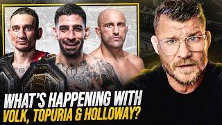 BISPING reacts Ilia Topuria accuses Max Holloway of stalling UFC title fight