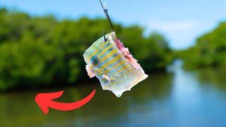 Throwing Cut Bait Under Mangroves For Redfish