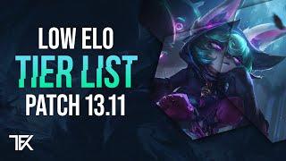 Low Elo Tier List  Patch 13.11  german  TFK